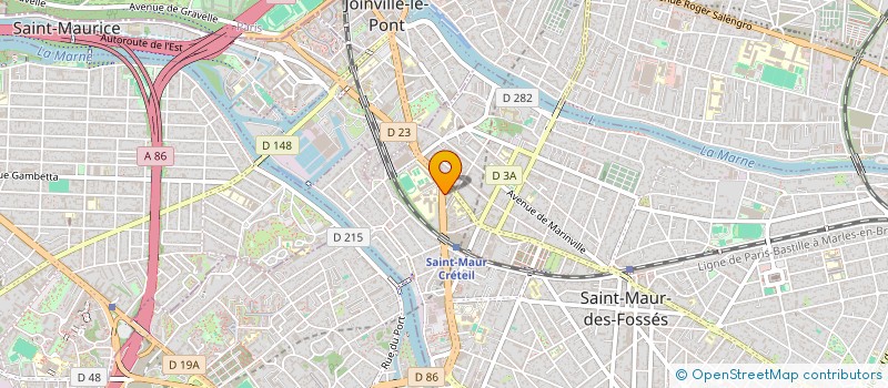 localisation de l'entreprise COFIN'AUDIT à ST MAUR DES FOSSES