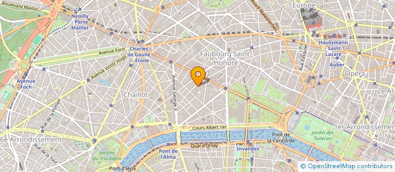 localisation de l'entreprise COFINPAR à PARIS