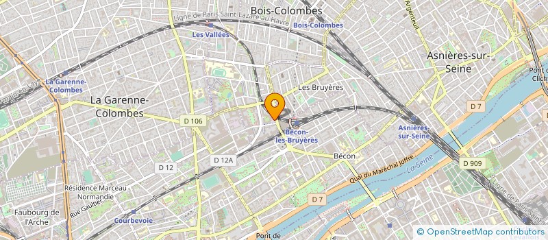localisation de l'entreprise COFINPAR à BOIS-COLOMBES