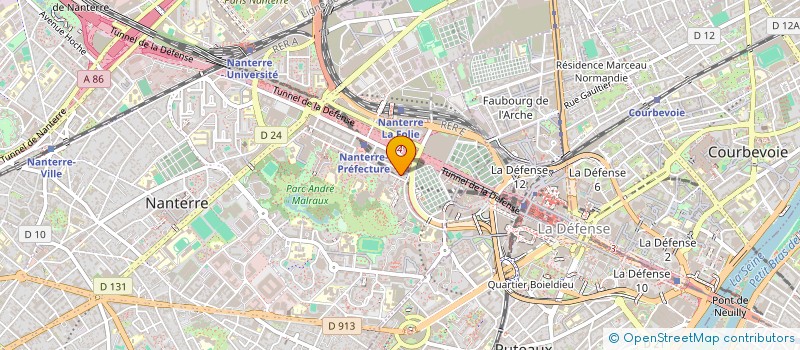 localisation de l'entreprise COFINTEX 36  NANTERRE