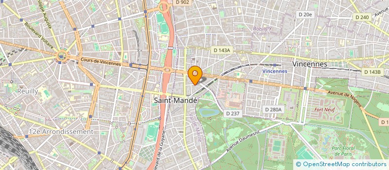 localisation de l'entreprise COFIPA  SAINT MANDE