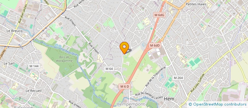 localisation de l'entreprise COFISTRA  HEM