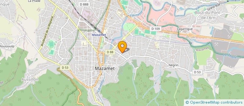 localisation de l'entreprise COFITEX à MAZAMET