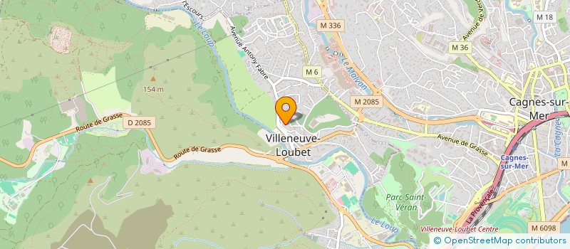 localisation de l'entreprise COFLAS RACING TEAM  VILLENEUVE-LOUBET