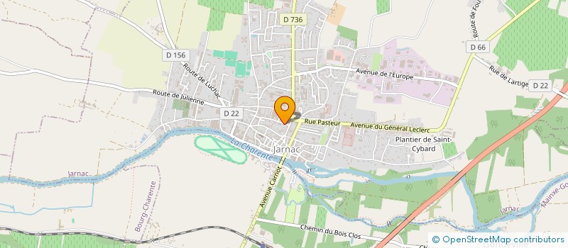 localisation de l'entreprise COFRA à JARNAC