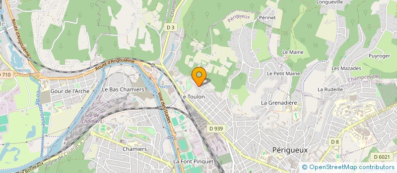 localisation de l'entreprise COFRA à PERIGUEUX