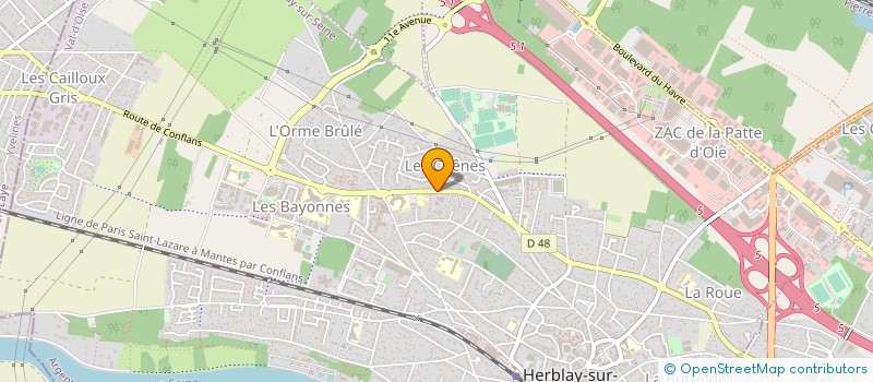 localisation de l'entreprise COFRACHIMIE à HERBLAY-SUR-SEINE