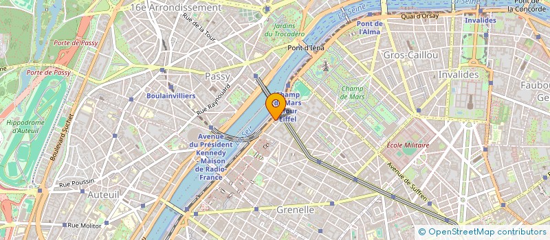 localisation de l'entreprise COFRACI  PARIS