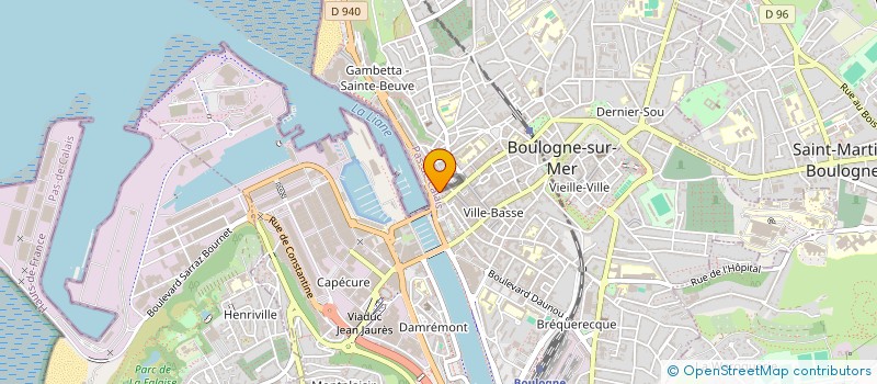 localisation de l'entreprise COFRAMAD  BOULOGNE-SUR-MER