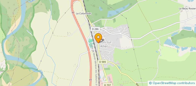 localisation de l'entreprise COFRAMAD  TOULON-SUR-ALLIER