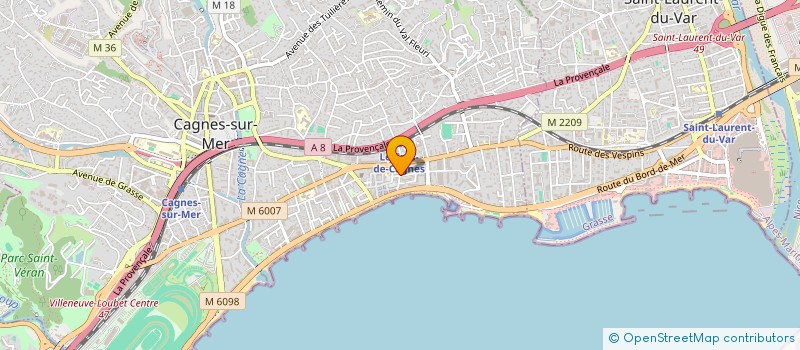 localisation de l'entreprise COFRAMESS à CAGNES-SUR-MER