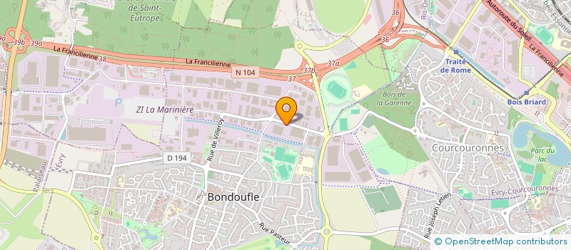 localisation de l'entreprise COFRAMEX  BONDOUFLE