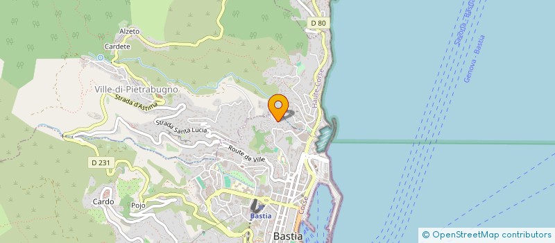 localisation de l'entreprise COFRAPEX IMMOBILIER à BASTIA