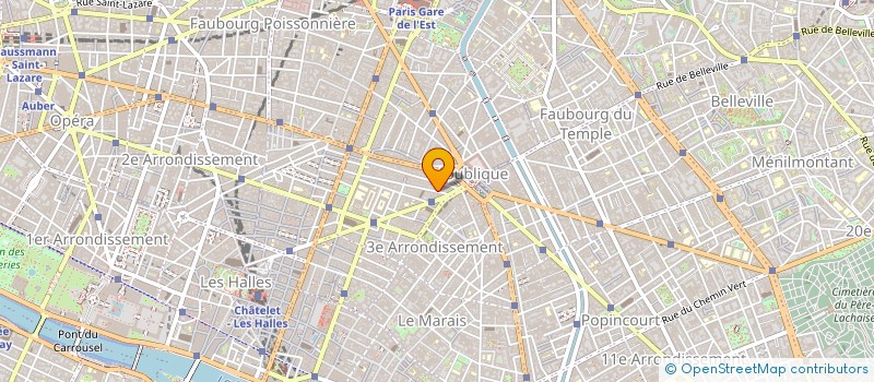 localisation de l'entreprise COFRAT à PARIS