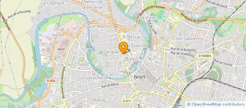 localisation de l'entreprise COFRATERMAM à NIORT