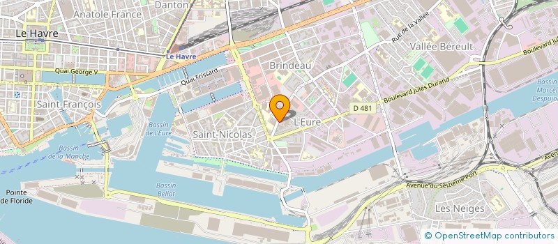 localisation de l'entreprise COFREMAR à LE HAVRE