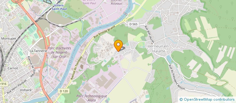 localisation de l'entreprise COFRERA à VERNEUIL-EN-HALATTE
