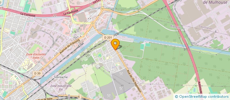 localisation de l'entreprise COFRETEC  RIXHEIM