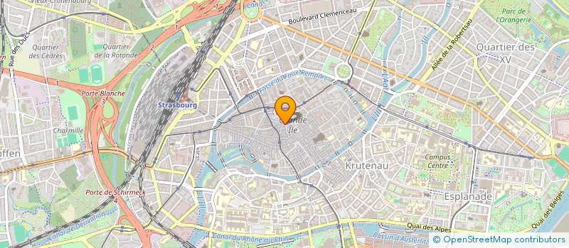 localisation de l'entreprise COFRIM ALSACE à STRASBOURG