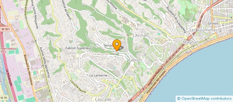 localisation de l'entreprise COFROMER COLLINETTES FRONT MER  NICE