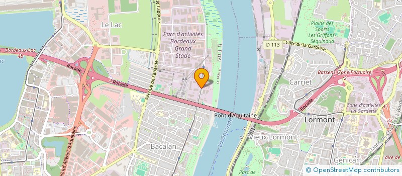 localisation de l'entreprise COFTEX à BORDEAUX
