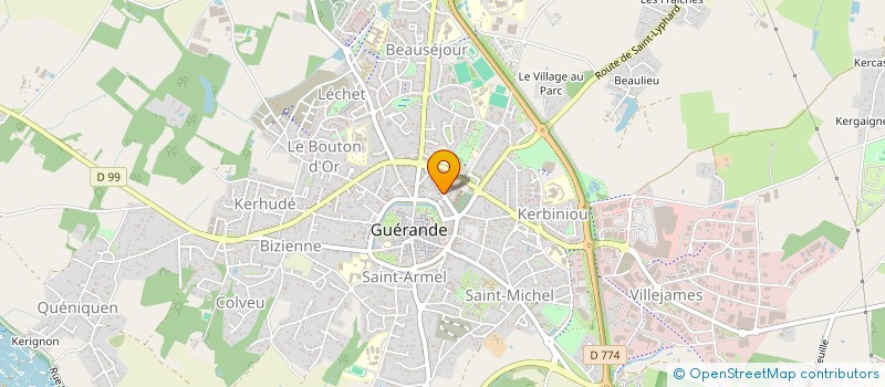 localisation de l'entreprise COFY'LAV à GUERANDE