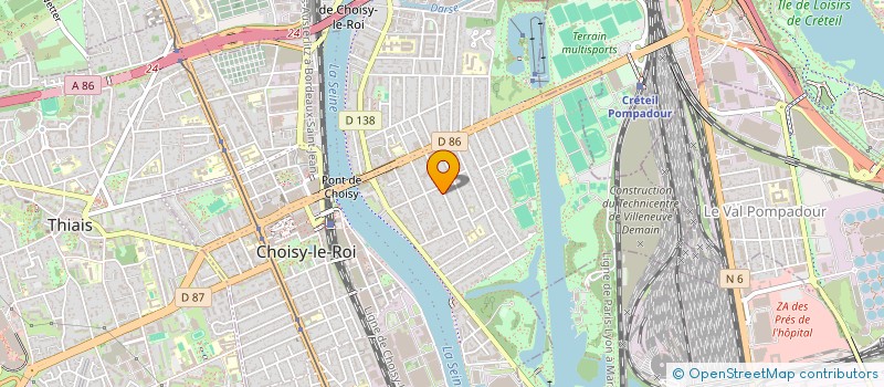 localisation de l'entreprise COGA ELECTRICITE  CHOISY-LE-ROI