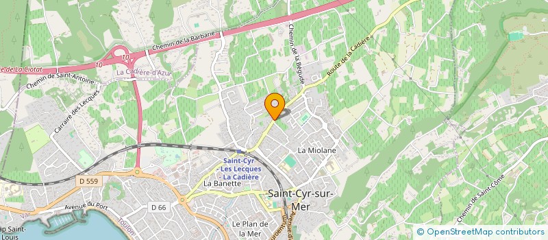 localisation de l'entreprise COGAM à SAINT-CYR-SUR-MER