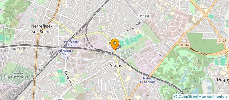localisation de l'entreprise COGE à STAINS
