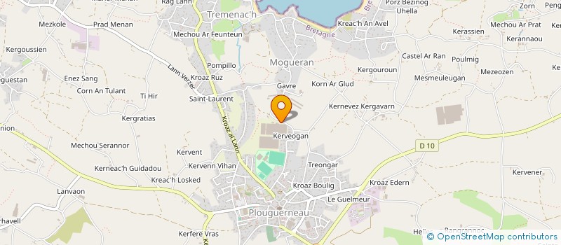 localisation de l'entreprise COGE CHRIS  PLOUGUERNEAU