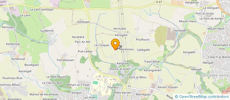 localisation de l'entreprise COGE KERVALGUEN à BREST