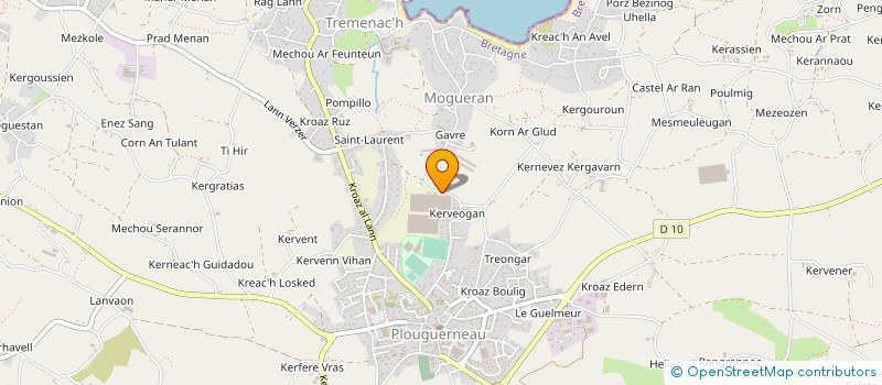 localisation de l'entreprise COGE MAR  PLOUGUERNEAU