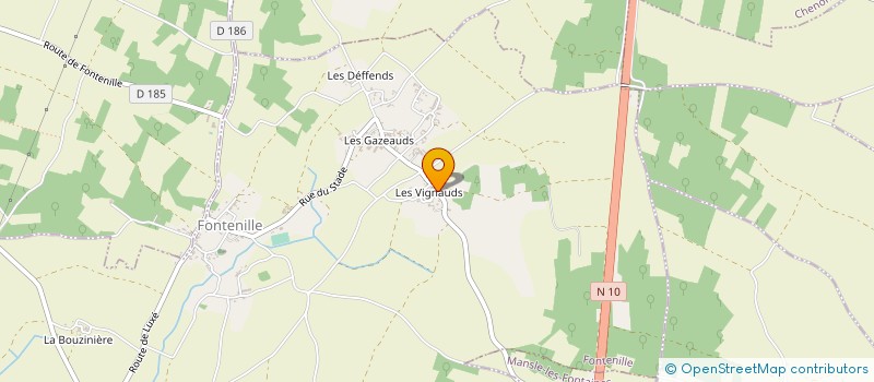 localisation de l'entreprise COGEA CONSTRUCTION GENERALE DE L'ATLANTIQUE à MANSLE-LES-FONTAINES
