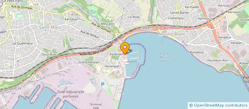 localisation de l'entreprise COGEBAT  BREST