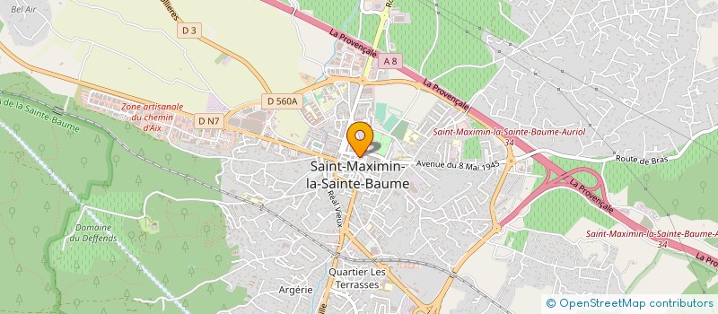 localisation de l'entreprise COGEBAT à SAINT-MAXIMIN-LA-SAINTE-BAUME