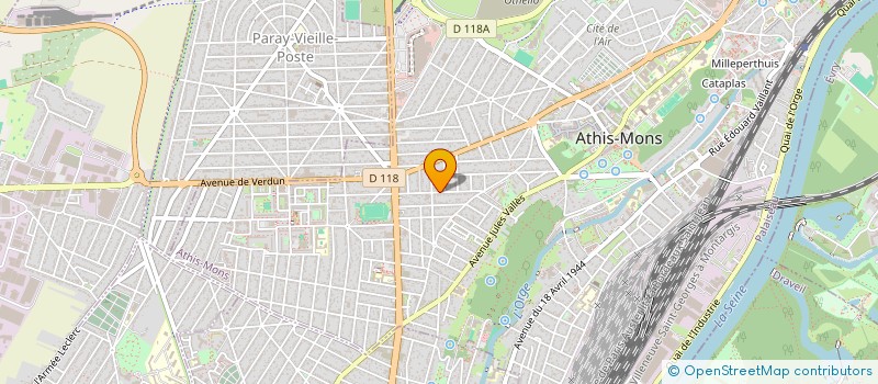 localisation de l'entreprise COGEBAT à ATHIS-MONS