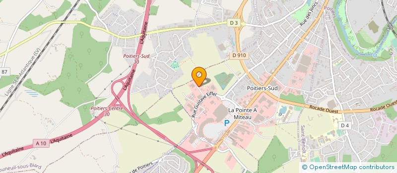 localisation de l'entreprise COGEBAT MAITRISE D'OEUVRE à POITIERS