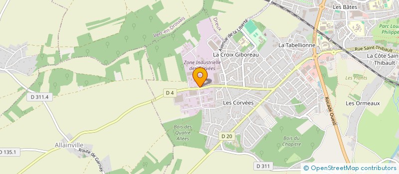 localisation de l'entreprise COGEBAT NATURE à VERNOUILLET
