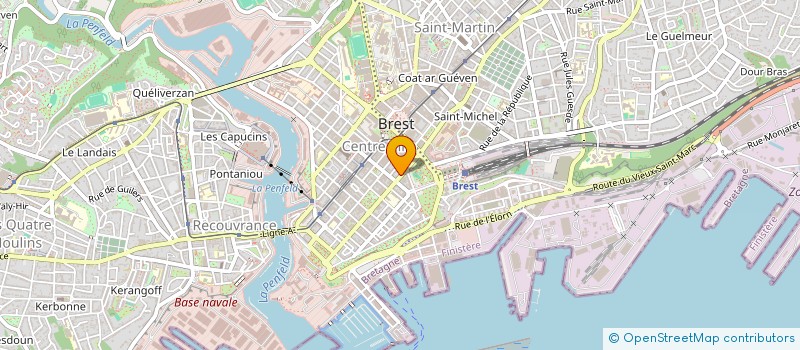 localisation de l'entreprise COGEBOURSE à BREST