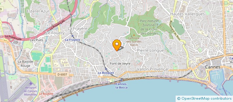 localisation de l'entreprise COGEDEX à CANNES