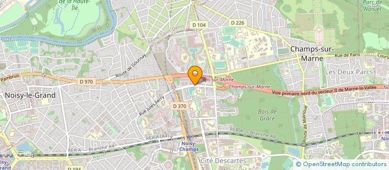 localisation de l'entreprise COGEFI FORMATION à CHAMPS-SUR-MARNE