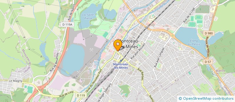 localisation de l'entreprise COGEFIMMO à MONTCEAU-LES-MINES