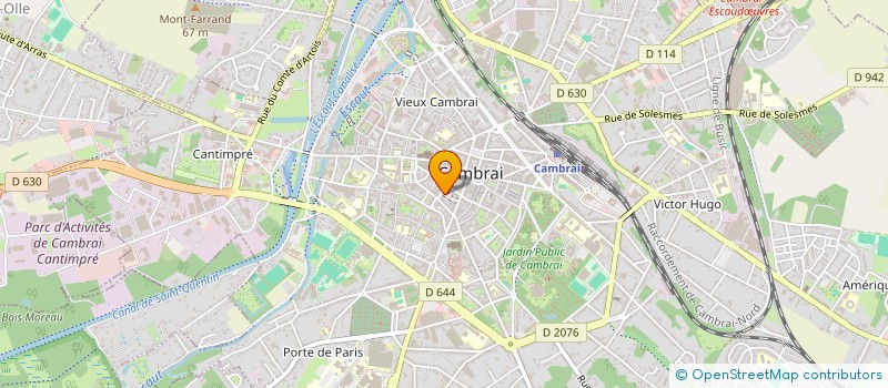 localisation de l'entreprise COGEFIS ASSOCIES à CAMBRAI