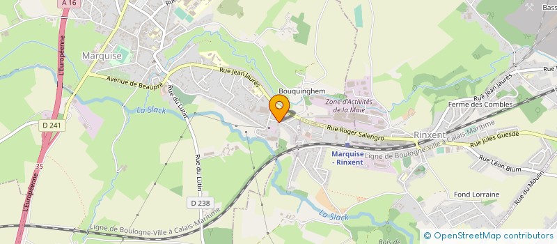 localisation de l'entreprise COGEFISE SARL  MARQUISE