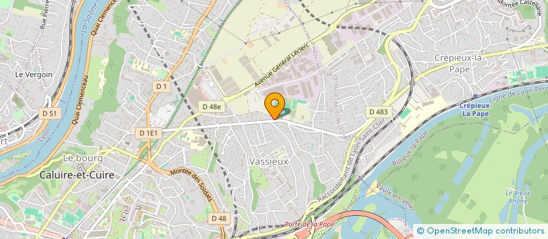 localisation de l'entreprise COGEFO  CALUIRE-ET-CUIRE