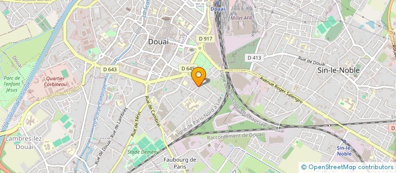 localisation de l'entreprise COGEFOR INTERNATIONZL ARTOIS DOUAISIS  DOUAI