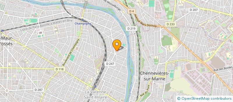 localisation de l'entreprise COGEIM à SAINT-MAUR-DES-FOSSES