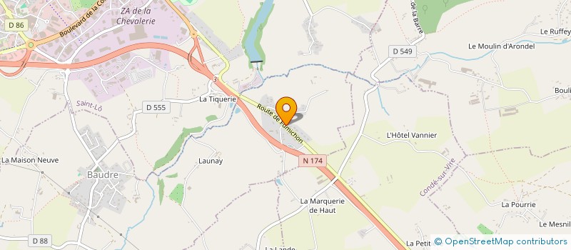 localisation de l'entreprise COGEL à SAINT-LO