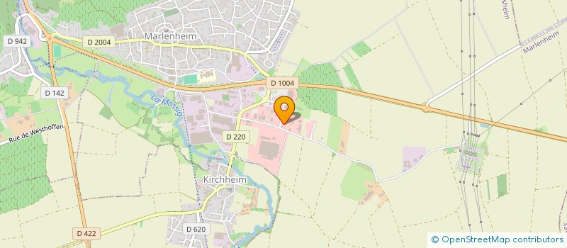 localisation de l'entreprise COGELI  MARLENHEIM