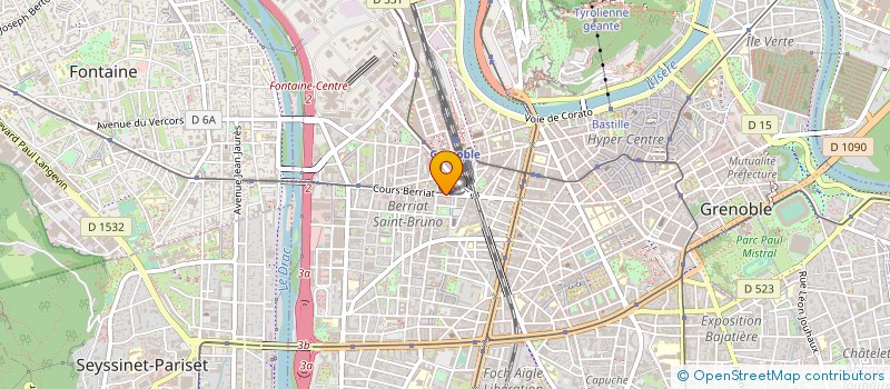 localisation de l'entreprise COGEMALP à GRENOBLE